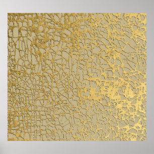 Poster Gold Marbling : Grunge Texture Design