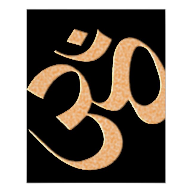 Poster Gold Om  (Devant)