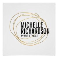 Gold Scribble avec Gras Texte Conception abstraite