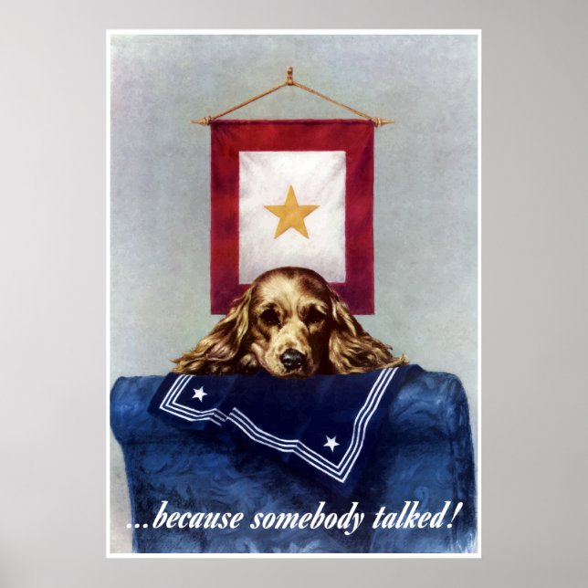 Poster Gold Star — Parce Que Quelqu'Un A Parlé — Bordure (Devant)