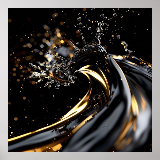 Poster Gold Surge de minuit (Devant)