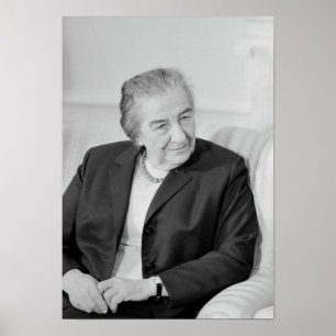 Poster Golda Meir - Premier ministre israélien