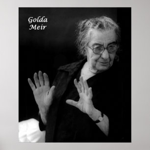 Poster Golda Meir, Premier ministre israélien