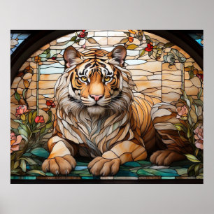 Poster *~* Golden AP68 TIGER Tiré Imaginaire 5:4