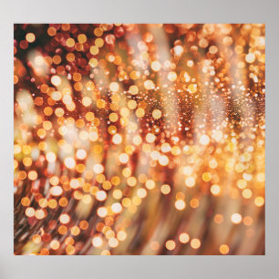 Poster Golden Bokeh : Vintage Light Play