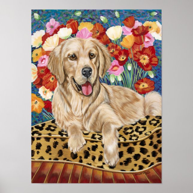 Poster Golden Boy Retriever (Devant)