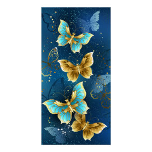 Poster Golden butterflies