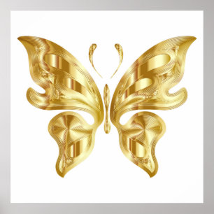 POSTER GOLDEN BUTTERFLY