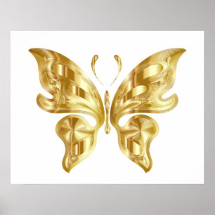 POSTER GOLDEN BUTTERFLY