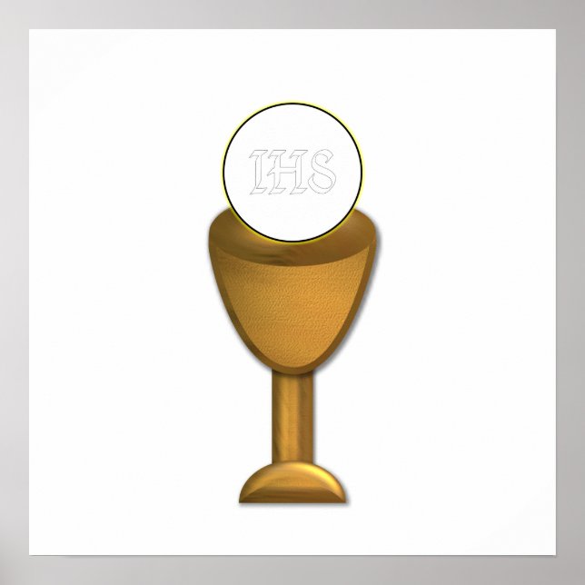 Poster Golden Chalice and Host (Devant)