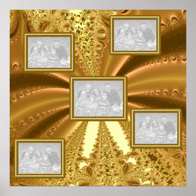 Poster Golden Collage 1002 (Devant)