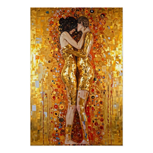 Poster "Golden Embrace" Précieux et indestructible (Devant)