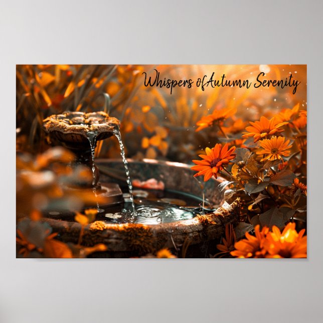 Poster Golden Garden Splendor (Devant)