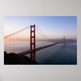 Poster Golden Gate Bridge à Sunrise imprimer/affiche