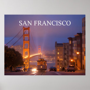 Poster Golden Gate Bridge Californie - San Francisco