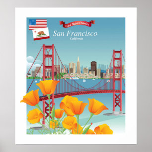 Poster Golden gate bridge   San Francisco, CA