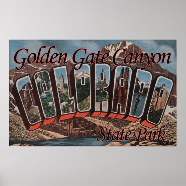 Poster Golden Gate Canyon State Park, Colorado (Devant)