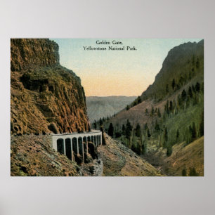 Poster Golden Gate, Parc national de Yellowstone