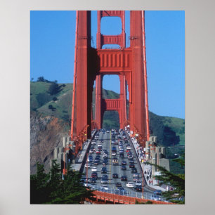 Poster Golden Gate pont et San Francisco Bay