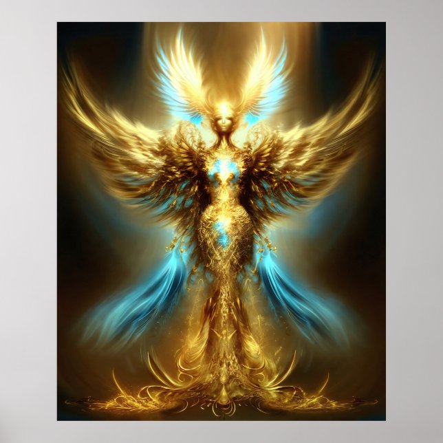 Poster Golden Imaginaire Angel Téléchargement numérique i (Devant)