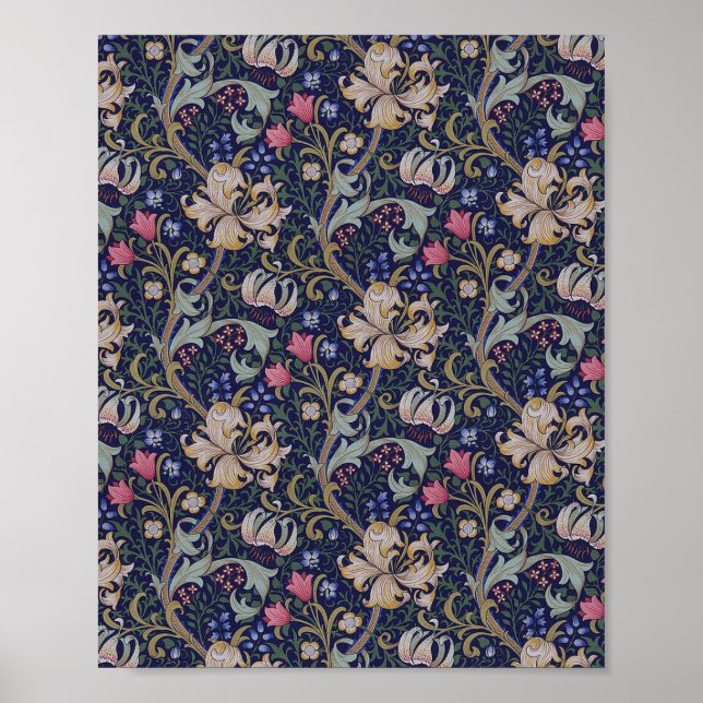Poster Golden Lily, William Morris (Devant)