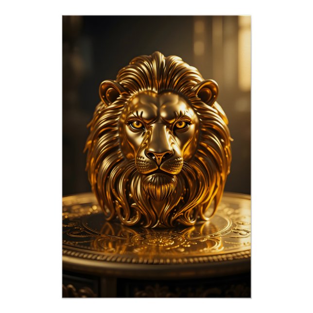 Poster Golden Lion Majesty (Devant)