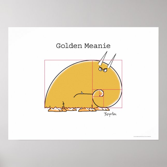Poster GOLDEN MEANIE par Sandra Boynton (Devant)