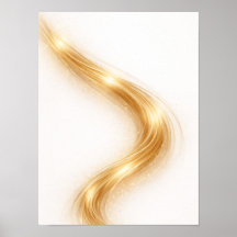 Golden Minimal Flow II Wall Art – Gold Abstrack