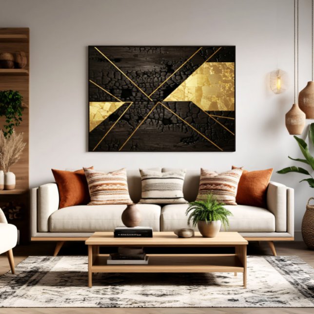 Poster Golden Rebirth: Elegant Art from Chaos (Créateur téléchargé)