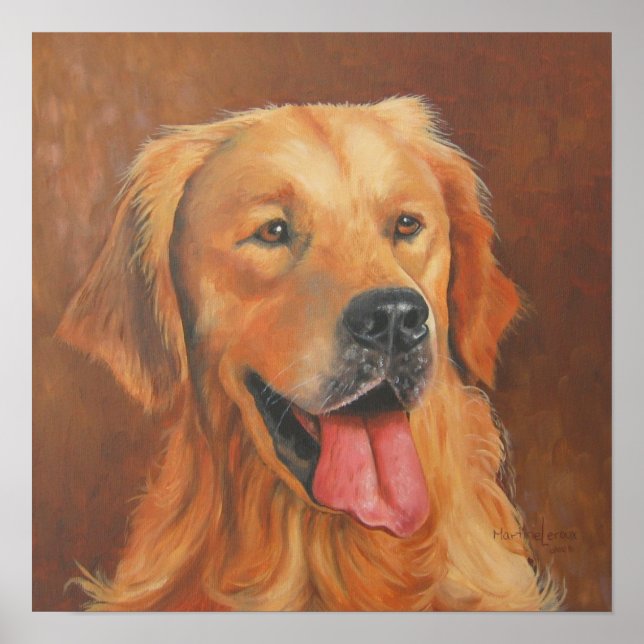 Poster Golden Retriever (Devant)