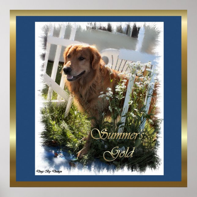 Poster Golden Retriever Cadeaux Imprimantes d'art (Devant)