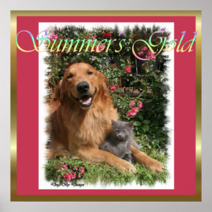 Poster Golden Retriever Cadeaux Imprimantes d'art