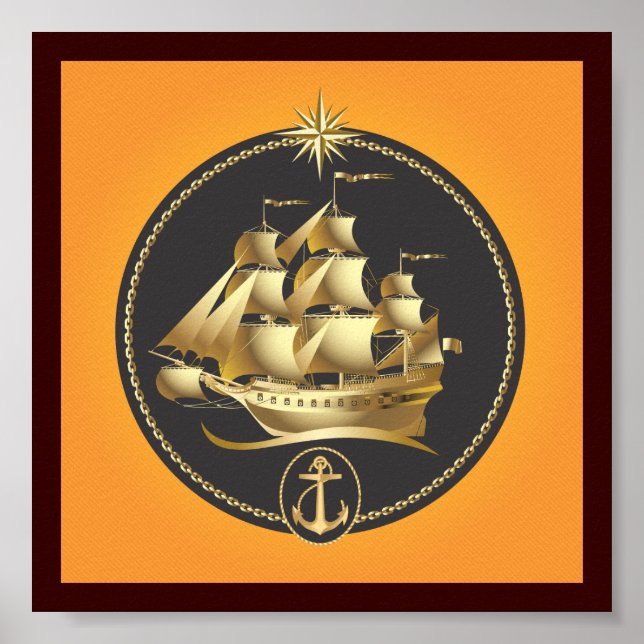 Poster Golden-Sailboat.ai (Devant)