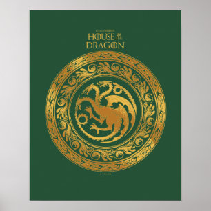 Poster Golden Targaryen Crest
