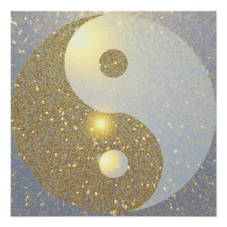 Poster Golden Ying Yang