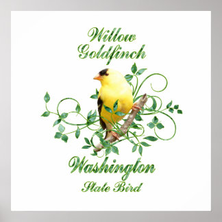 Poster Goldfinch Washington State Bird