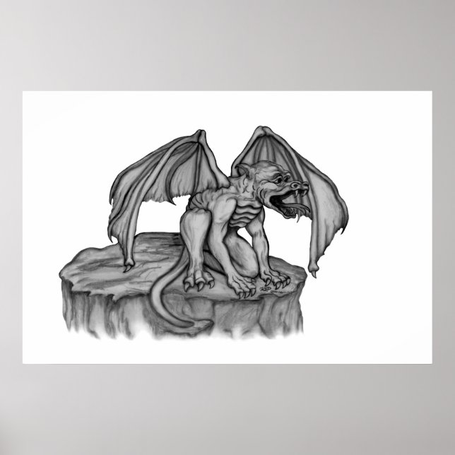 Poster Golem Gargoyle (Devant)