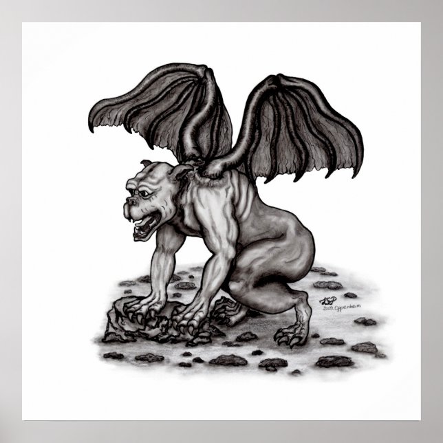 Poster Golem Gargoyle (Devant)