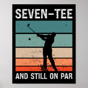 Poster Golf 70e Anniversaire Soirée Sept-tee Et Toujours 