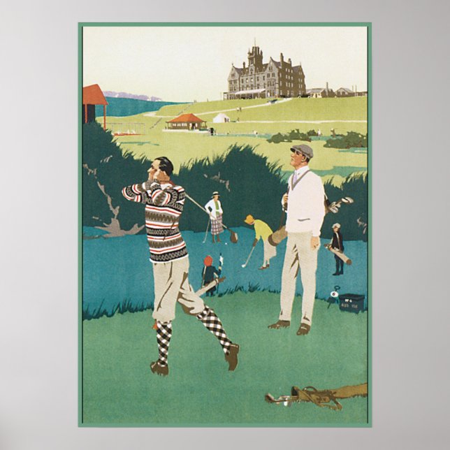 Poster Golf au Club (Devant)