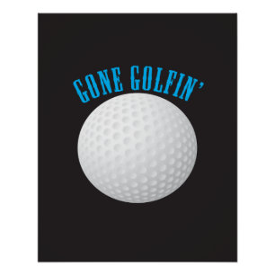 Poster Golf Ball ⛳ 🎁 est parti Golfeur Golfing