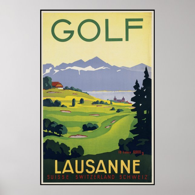 Poster Golf de Lausanne (Devant)