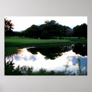 Poster golf en République Dominicaine