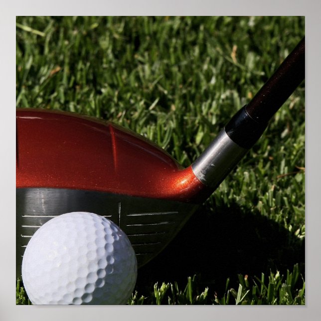 Poster Golf Iron et Ball Print (Devant)