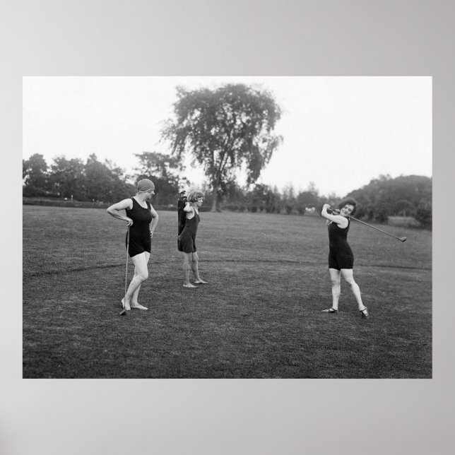 Poster Golf Mode des années 1920 (Devant)