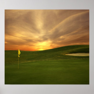 Poster Golf Sunrise