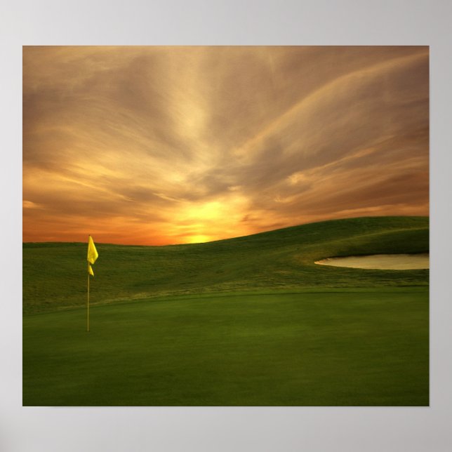 Poster Golf Sunrise (Devant)