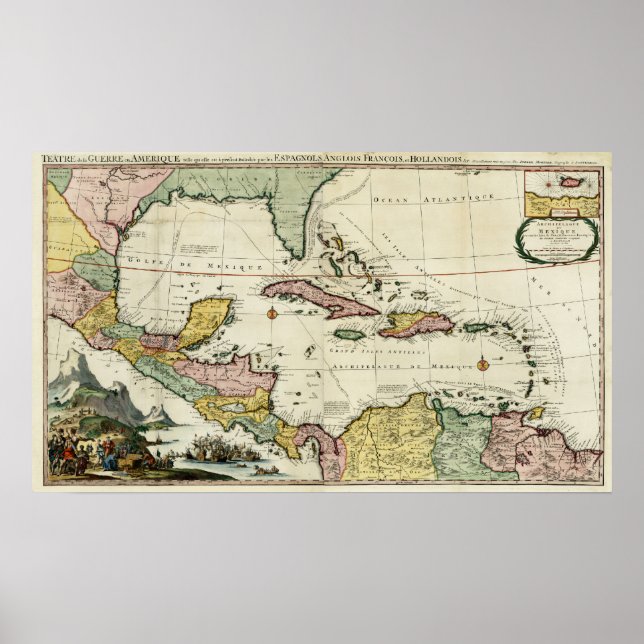 Poster Golfe du Mexique 1705 (Devant)