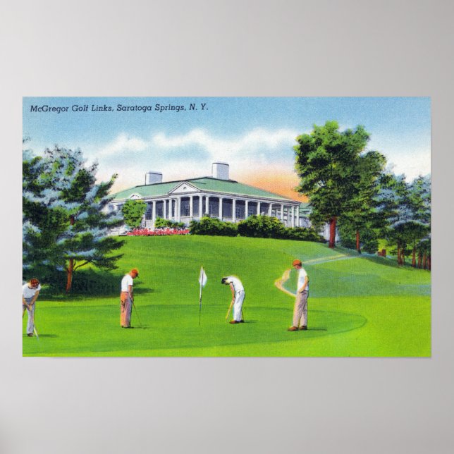 Poster Golfeurs sur McGregor Golf Links Scène (Devant)