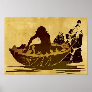 Poster GOLLUM™ dans un arbre